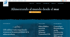Desktop Screenshot of camanchaca.cl